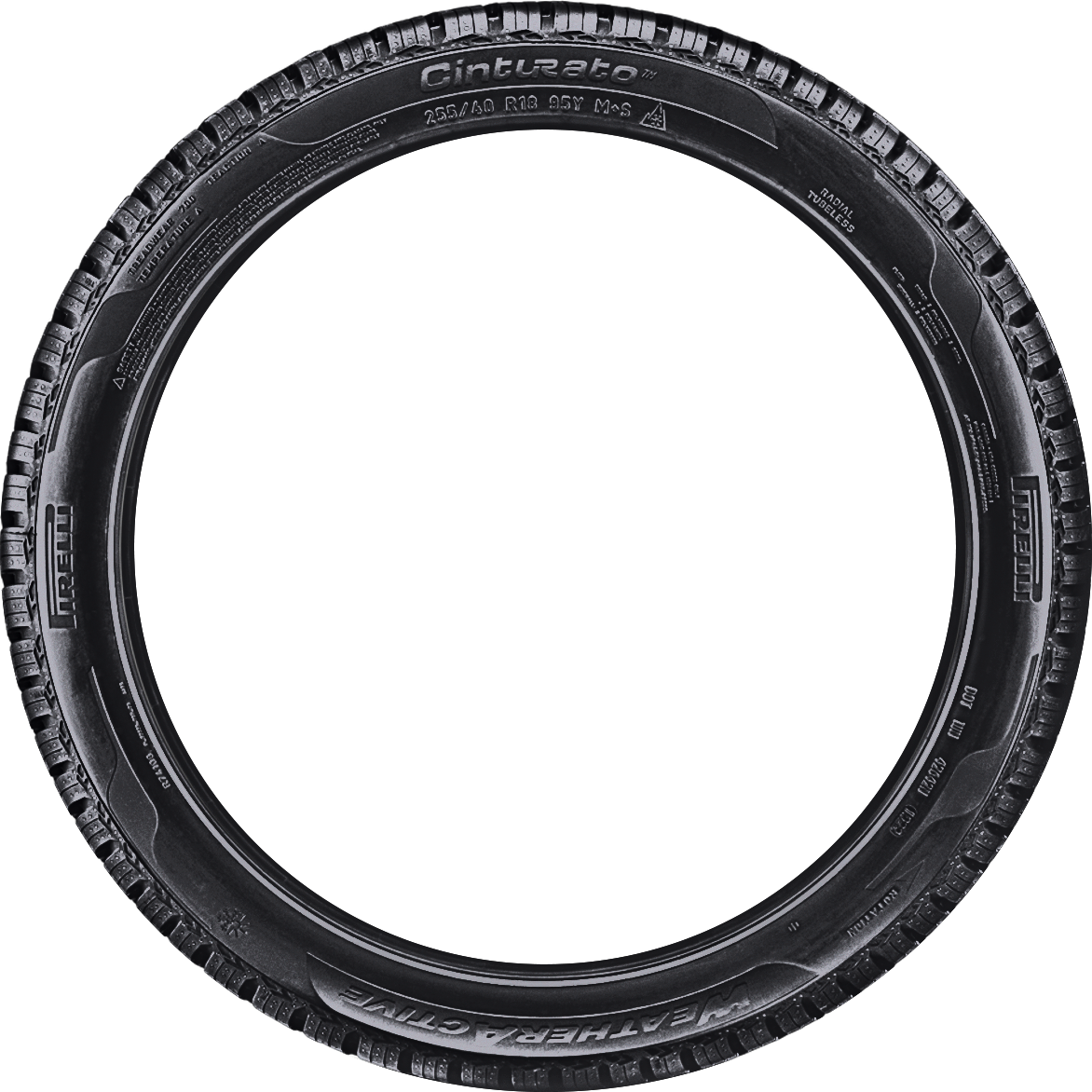 Pirelli Weatheractive 235/40R19 tire view 2
