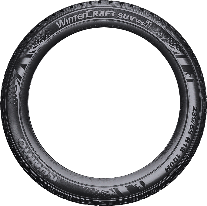 Kumho WS31 WinterCraft SUV Ice 255/60R18 tire view 2