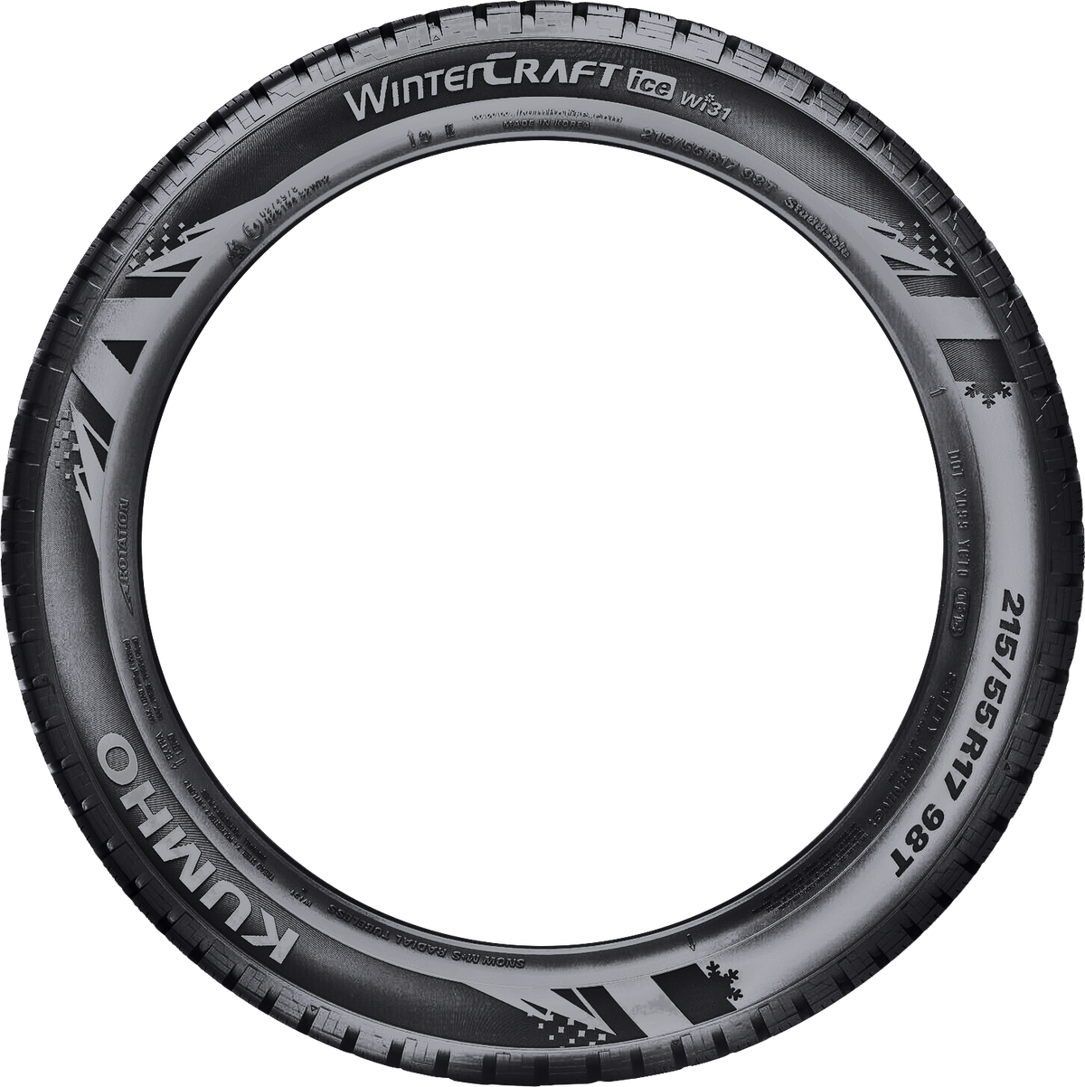 Kumho WI31 Wintercraft 205/50R17 tire view 2