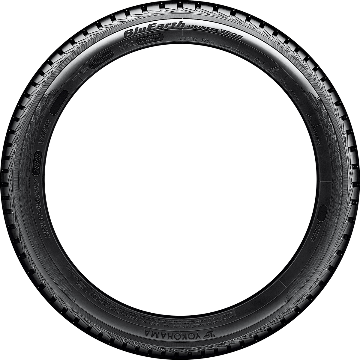 Yokohama BluEarth V905 255/45R19 tire view 2
