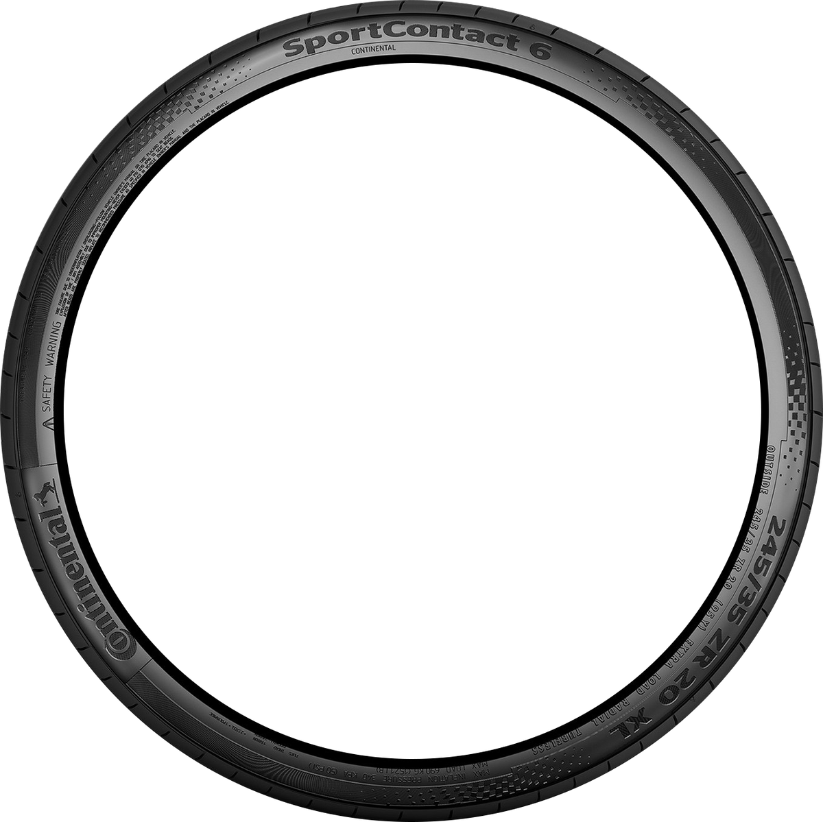 Continental SportContact 6 255/35R19 tire view 2