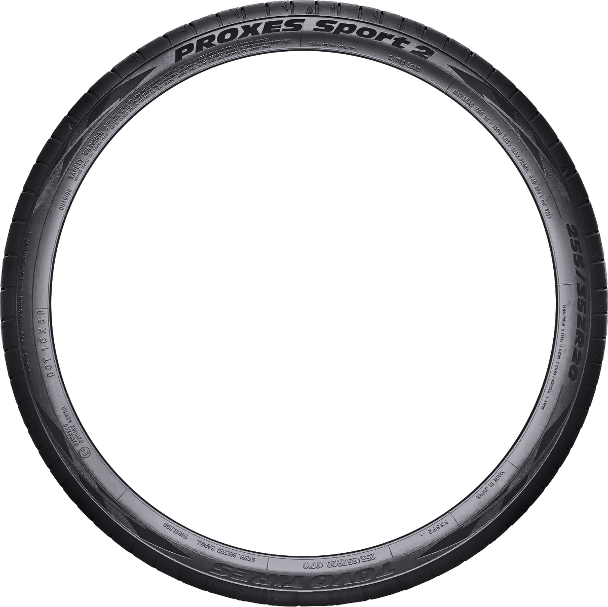 Toyo Proxes Sport2 255/40R21 tire view 2