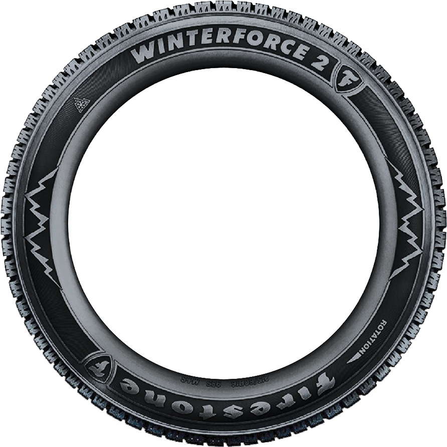 Firestone WinterForce 2 215/55R16 tire view 2