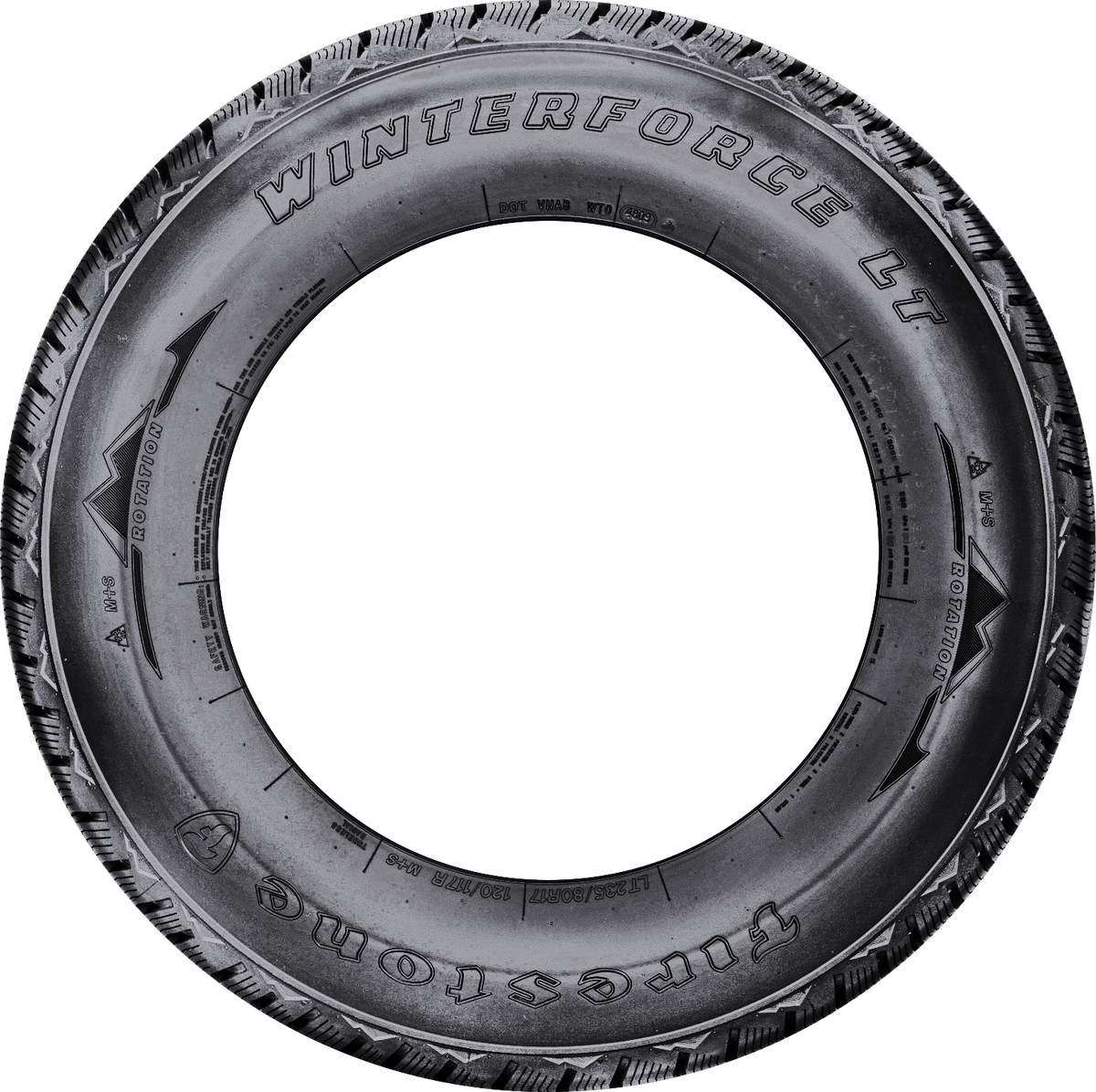 Firestone WinterForce LT LT265/70R18 tire view 2