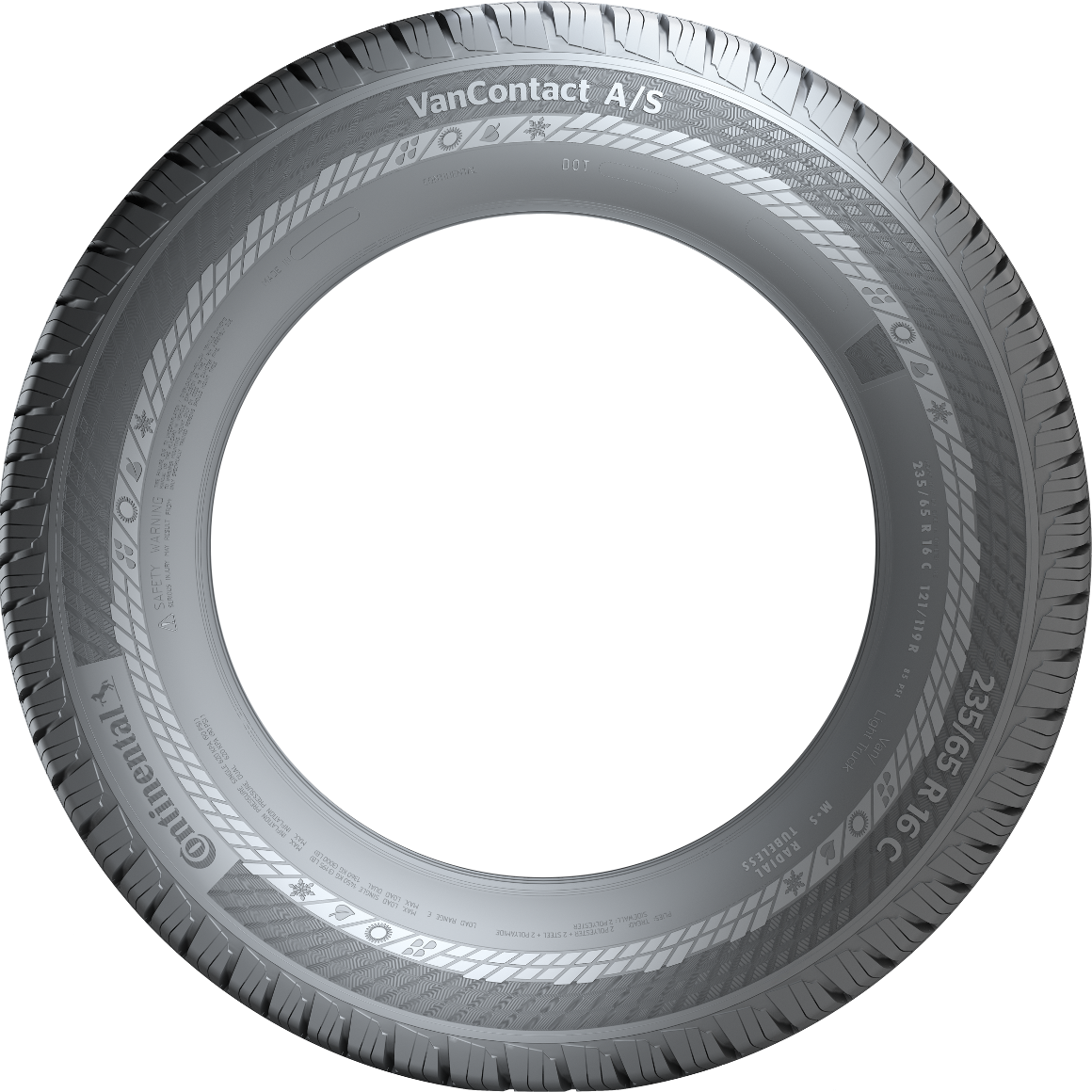 Continental VanContact AS 235/55R17 tire view 2