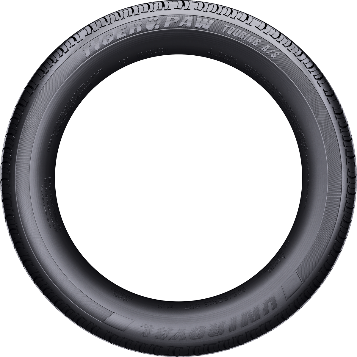 Uniroyal Tiger Paw Touring AS DT 215/55R17 tire view 2
