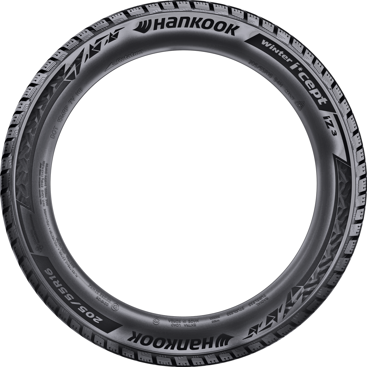 Hankook Winter i*cept iZ3 W636 Studless Winter 195/65R15 tire view 2