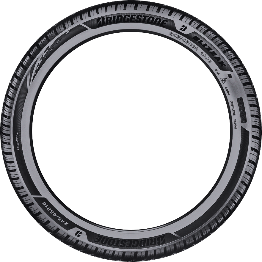 Bridgestone Blizzak 6 255/40R19 tire view 2