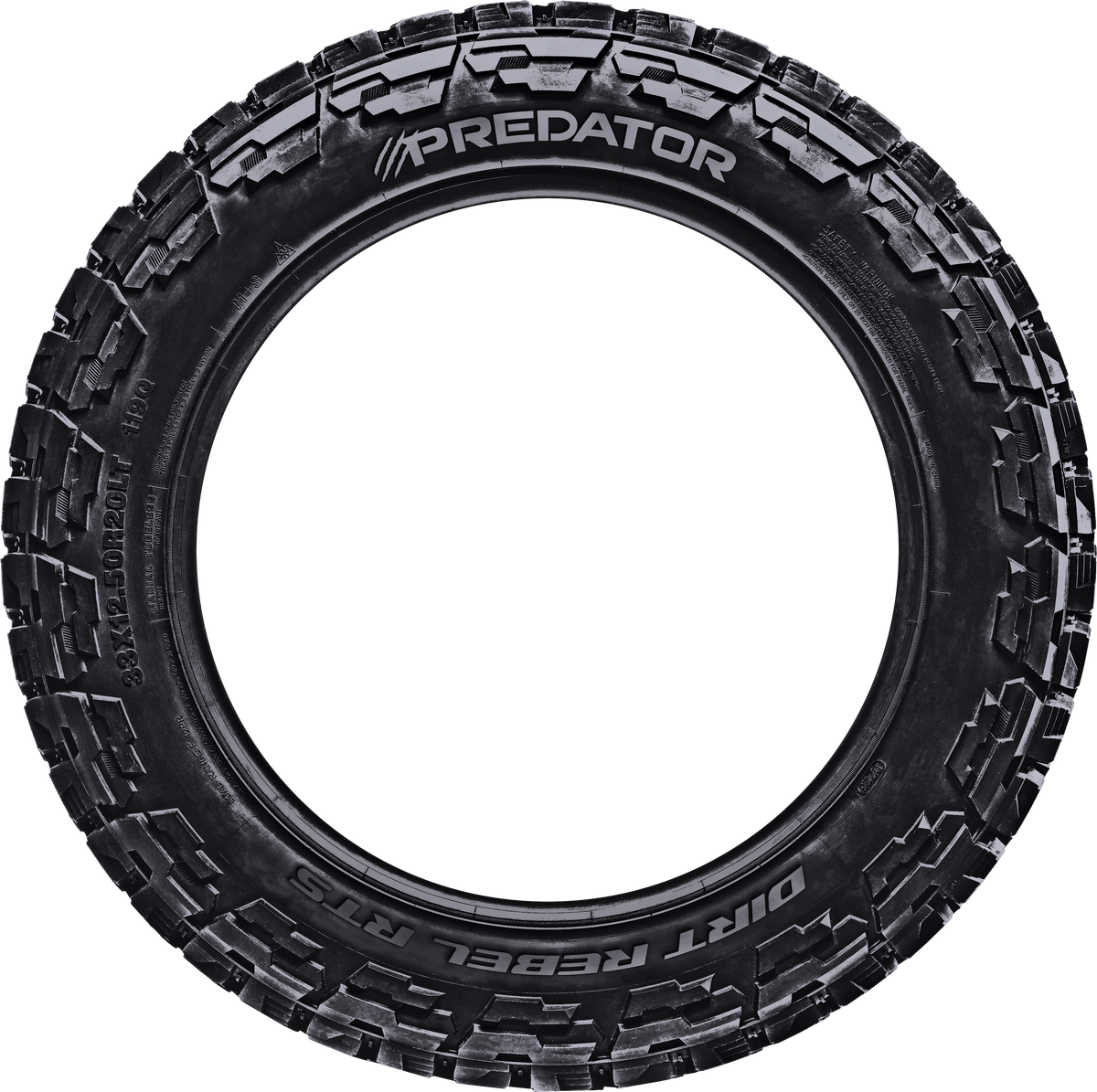 Predator Dirt Rebel RT LT265/70R17 tire view 2