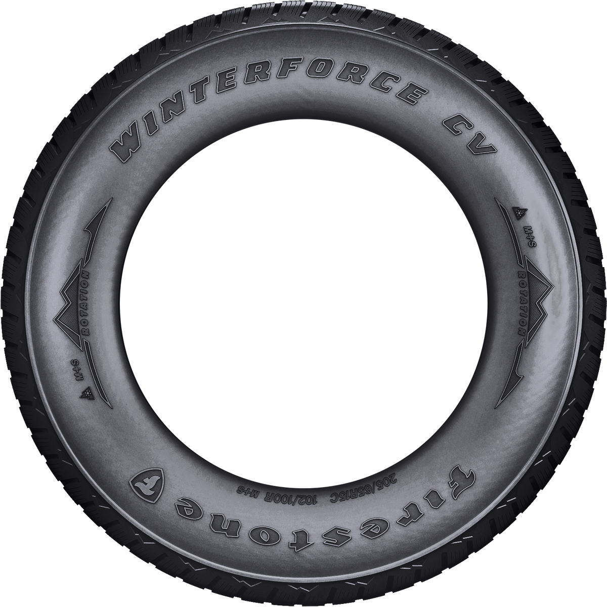 Firestone WinterForce CV 235/65R16 tire view 2