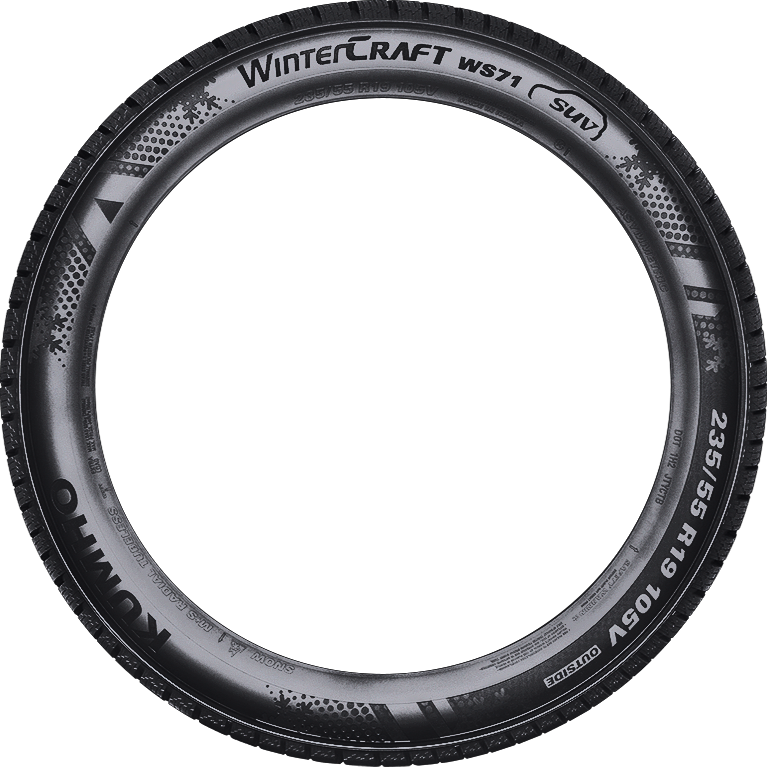 Kumho WS71 WinterCraft SUV 275/40R22 tire view 2